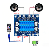 Carte de développement d'amplificateur audio numérique HD XH-A232, module amplificateur MP3 12V 24V double canal 30W XR Classe D