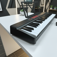 Portable 61-Key Foldable Electronic Digital Piano Keyboard Rechargeable Lightweight Semi-Weighted 127 Rhythms Dual-Tone