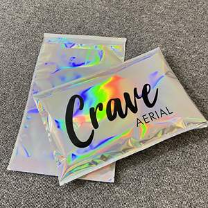 Custom Printed Luxury Holographic Metallized Poly Waterproof Tear-Proof <b>Mailing</b> Postage Packaging <b>Bag</b> with Logo - Product Image 2