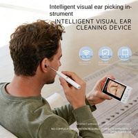 Otoscope visuel LCD 4,3 pouces le plus vendu, caméra d'inspection auriculaire HD 1080P avec objectif 3,5 mm, 6 LED et Wi-Fi pour usage professionnel et domestique