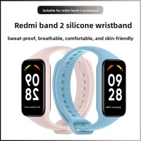 Bracelet de remplacement en silicone intégré, étanche, pour le sport, compatible avec Xiaomi Redmi Band 2 Mi Band 8 Active, broche de 12 mm