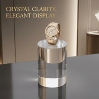 HanXin Présentoir cylindrique en acrylique premium, transparent comme du cristal, pour bijoux et objets de collection, Vente en gros, Fournisseur d'usine