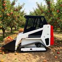 Kostenloser Versand Kleiner Elektrischer 1-Tonnen Mini-Raupenlader mit EPA CE für Landwirtschaft und Garten