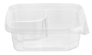 Thực Phẩm Cấp Có Thể Tái Chế Phần Kép Khay Salad Công Nghiệp Sử Dụng Hộp Nhựa Với An Ninh <span class=keywords><strong>Tab</strong></span> Cho Mì Ăn Liền - Product Image 3