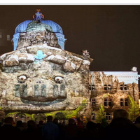 Projecteur Laser DLP 4K haute visibilité 6000 Lumens pour la projection de paysage de montagne de construction extérieure Portable