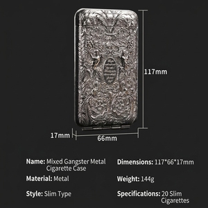 Futeng Boîte Classique Portable de Haute Qualité, 20 Pièces, Étui Métallique, Grande Capacité, Design Fin, Style Classique - Product Image 3