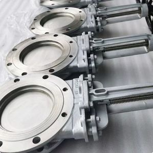High Heavy Duty Cast Steel Knife Gate PZ73-16P DN350 Manual Hard <b>Seal</b> for Industrial Slurry Water Gas - Product Image 6