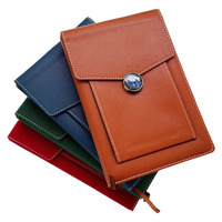 Gran oferta, cuaderno de PU de tres pliegues, organizador diario de tapa dura de negocios, diario de oficina, planificador de viaje personalizado