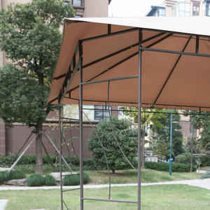 Leisure 3*3M Modern Steel Double Roof BBQ <b>Gazebo</b> <b>Tent</b> Powder Coated Frame Customized Colors Outdoor Furniture for - Product Image 4