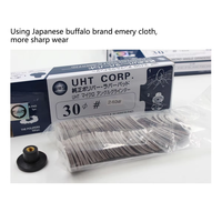 Disques abrasifs auto-adhésifs UHT OEM 30mm pour meuleuse d'angle pneumatique, grain de raffinement de surface en métal/alliage #60-#600