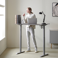 Table élévatrice électrique motorisée intelligente, bureau à domicile, table d'ordinateur moderne, table de travail réglable en hauteur, bureau assis-debout