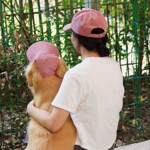 <strong>Dog</strong> Baseball <strong>Cap</strong> with Ear Cutouts for Golden Retrievers and Labradors Pet <strong>Flat</strong> Brim Hat Wholesale - Product Image 2