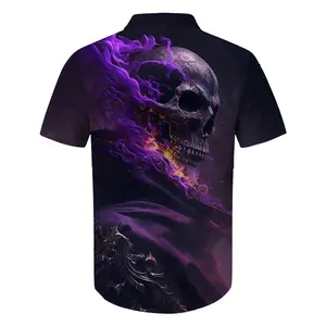 Fashion Summer Short Sleeve Beach Wear Sublimation Shirts Printed Casual Hawaiian Men's Shirt