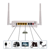 중고 ONU F663NV3A GPON XPON 1GE+3FE Wi-Fi 네트워크 광섬유 장비