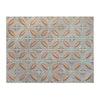 Carreaux de plafond en fausse étain vieilli moderne Panneau mural carré en cuivre résistant au feu PLB38 Panneau décoratif ignifuge pour hôtels