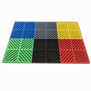 <b>Plastic</b> Interlocking <b>Floor</b> Grating Rectangle Textured Non Slip Indoor Industrial Design Customization Supported - Product Image 2