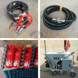 Yüksek güç alçı püskürtme makinesi duvar macun boyama rekabetçi fiyat ile 3 fazlı mobil harç püskürtücü - Product Image 5