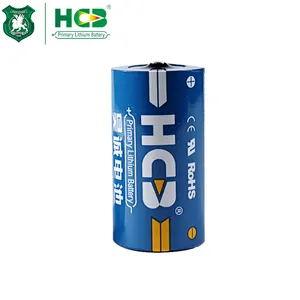 HCB 핫 세일 ER26500 리튬 배터리 공장 고용량 8500mAh C 크기 원통형 3.6 볼트 Lisocl2 기본 배터리