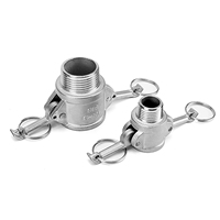 Connecteur rapide en acier inoxydable 304, type B, filetage externe, tête femelle, haute pression, collier de serrage pour tuyau d'eau, connecteur de tube
