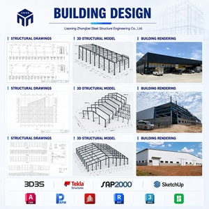 Almacén de Estructura de Acero Prefabricado Ligero para Pequeños Talleres, Regiones Frías, Almacenamiento de Productos Industriales - Product Image 2
