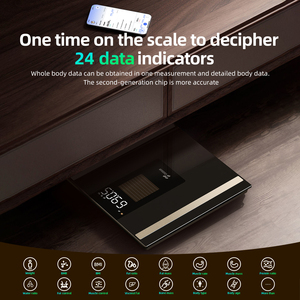 독특한 맞춤형 태양열 충전 스마트 체지방 스케일 LED 디스플레이 디지털 기술 체성분 분석 BMI 추적 무선 - Product Image 4