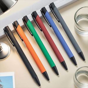 Wholesale High Quality Custom Logo 1.0 mm Aluminum Metal Rod Ballpoint <b>Pen</b> Multi-<b>Color</b> Sports Body Premium Writing Experience - Product Image 1