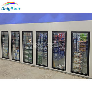 Promenade commerciale dans le réfrigérateur refroidisseur porte en verre réfrigérateur affichage congélateur refroidisseur - Product Image 1