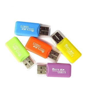 Mini USB 2.0 OTG Card Reader with TF Card Slot 2.0 USB Plastic Material Supports up to 64GB <strong>Memory</strong> for Laptop <strong>Computer</strong> - Product Image 2