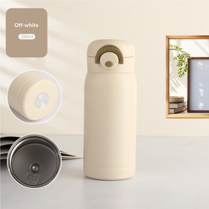 Gourde isotherme portable pour étudiant en acier inoxydable 304 avec couvercle à ressort – Simple et pratique - Product Image 6