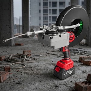 Máquina Eléctrica para Enhebrar Cables Industriales, Función de Tracción de Alambres, Fuerza de Tracción de 150 kg, 21 V, Dos Baterías, Cargador Incluido - Product Image 5