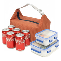 Sac de pique-nique pliable en polyester épais et isolé - Sac isotherme imperméable en feuille d'aluminium - Design moderne et simple pour toutes les saisons