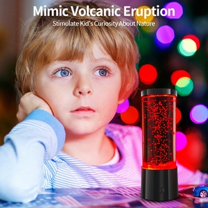 Productos novedosos Precio de fábrica Luz nocturna Luces de volcán en movimiento Acuario Lámparas pequeñas Lámpara que cambia de color Regalo para niños Lámpara de mesa - Product Image 2