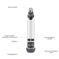 Extracteur de points noirs électrique de beauté, nettoyeur facial, aspirateur de points noirs, extracteur de points noirs, outils de soin de la peau