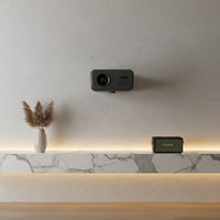 Projecteur LED 4K haute luminosité avec Android 11, 160 lumens - Mini home cinéma portable pour films, jeux et présentations de bureau