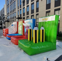 Château gonflable modulaire multifonctionnel commercial pour lancer la balle et le cerceau