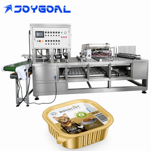Machine <span class=keywords><strong>de</strong></span> scellage automatique pneumatique <span class=keywords><strong>de</strong></span> haute précision pour barquettes <span class=keywords><strong>de</strong></span> <span class=keywords><strong>pâte</strong></span> <span class=keywords><strong>de</strong></span> viande pour animaux <span class=keywords><strong>de</strong></span> compagnie, contenants <span class=keywords><strong>de</strong></span> conserve, couvercles en aluminium, eau pure et soda - Product Image 1
