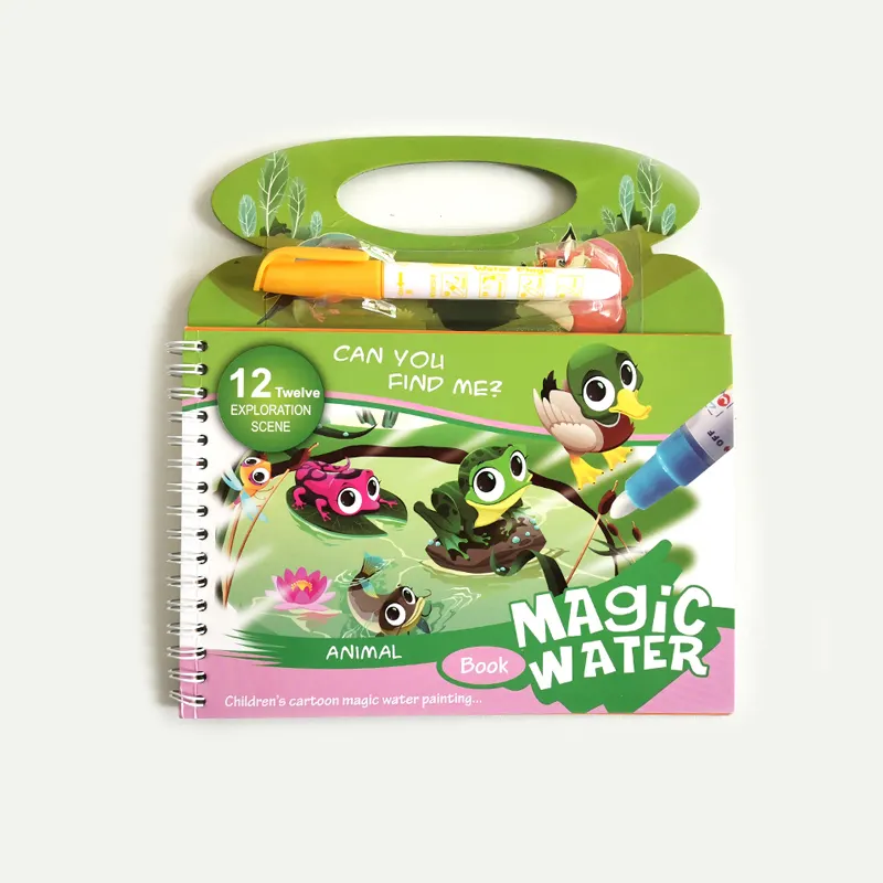 Libro de dibujo de agua reutilizable para niños, juguetes educativos para colorear, mágico, regalo para niño y niña, gran oferta