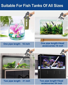 2025 Editie <span class=keywords><strong>Aquarium</strong></span> Grindreiniger Kit Vacuüm <span class=keywords><strong>Aquarium</strong></span> Waterwisselaar Met Thermometer En Net Voor Het Reinigen Van Grindzand - Product Image 6