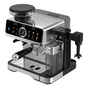 Máquina de Café Espresso OEM 4 en 1 con Tanque de Leche para Cold Brew, 20 Bares, Bomba ULKA Italiana, <span class=keywords><strong>Cappuccini</strong></span> y Molinillo 3 en 1 con Manómetro - Product Image 3
