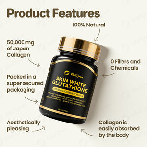 Kapsul kolagen pencerah & pemutih kulit, <span class=keywords><strong>1000mg</strong></span> asam hialuronat kapsul kolagen untuk wajah dan tubuh bersinar - Product Image 2