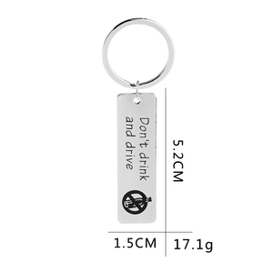 Llavero Vintage de Aleación de Zinc ZRM Fashion con la Frase '<span class=keywords><strong>No</strong></span> Beber y Conducir' para Conductores, Porta Llaves de Coche, Impermeable, Joyería de Seguridad Familiar - Product Image 6
