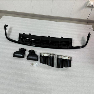 Chất Lượng Cao Xe Cơ Thể <span class=keywords><strong>Kit</strong></span> Nâng Cấp Phía Sau Lip <span class=keywords><strong>S</strong></span>-<span class=keywords><strong>Line</strong></span> Phía Sau Bumper Khuếch Tán Với Đuôi Xe Cho Audi A6 C8 Để S6 Phong Cách 2019-2024 - Product Image 2