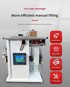 Semi-automatische vlakke oppervlakte barcode QR-code applicator vlakke etiketteermachine voor flessen, doppen, dozen voor cosmetica en elektronica - Product Image 5