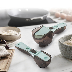 YIGO Adjustable Kitchen <strong>Measuring</strong> <strong>Tools</strong> Plastic Magnetic <strong>Measuring</strong> Cups and Spoons Set for Powder Solid <strong>Liquid</strong> - Product Image 2