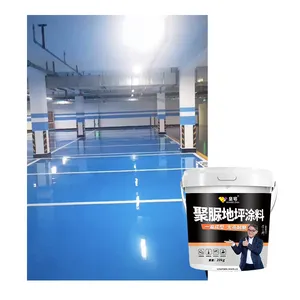 Cat lantai semen, dalam ruangan epoxy resin cat lantai meratakan sendiri cat renovasi lantai tahan aus dan anti slip