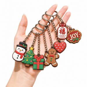 Wholesale Custom 3D Rubber Keyrings with Carabiner Clip for Business Events Souvenirs - Product Image 2