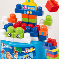 Blocs de construction en plastique ABS à grandes particules, 38 pièces, jouet éducatif de construction, jouet STEM pour enfants unisexe, briques de grande taille