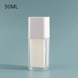 Botol plastik dengan pompa pengap akrilik, botol plastik, wadah dan kemasan perawatan kulit
