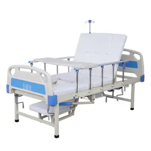 Cama de metal com 8 funções, cama de metal com hospital multifuncional para idosos