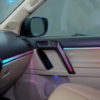 Pour Toyota Prado 2010-2019 : Éclairage d'ambiance LED pour l'intérieur de la voiture, amélioration de l'éclairage, accessoires automobiles, lampe d'ambiance avec boutons et contrôle par application